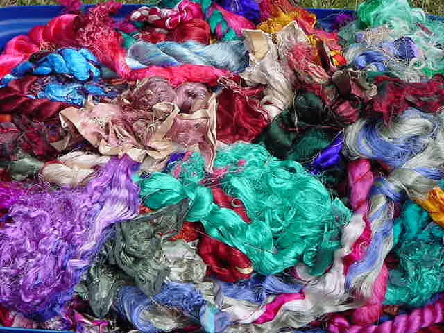 Sari Silk Waste Fibers 8 oz